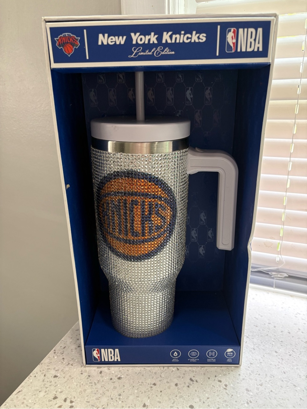 NBA Champions NY Knicks HydraPeak NBA Bling Tumbler- NEW